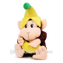 Индивидуальный дизайн плюшевая игрушка обезьяна с бананом